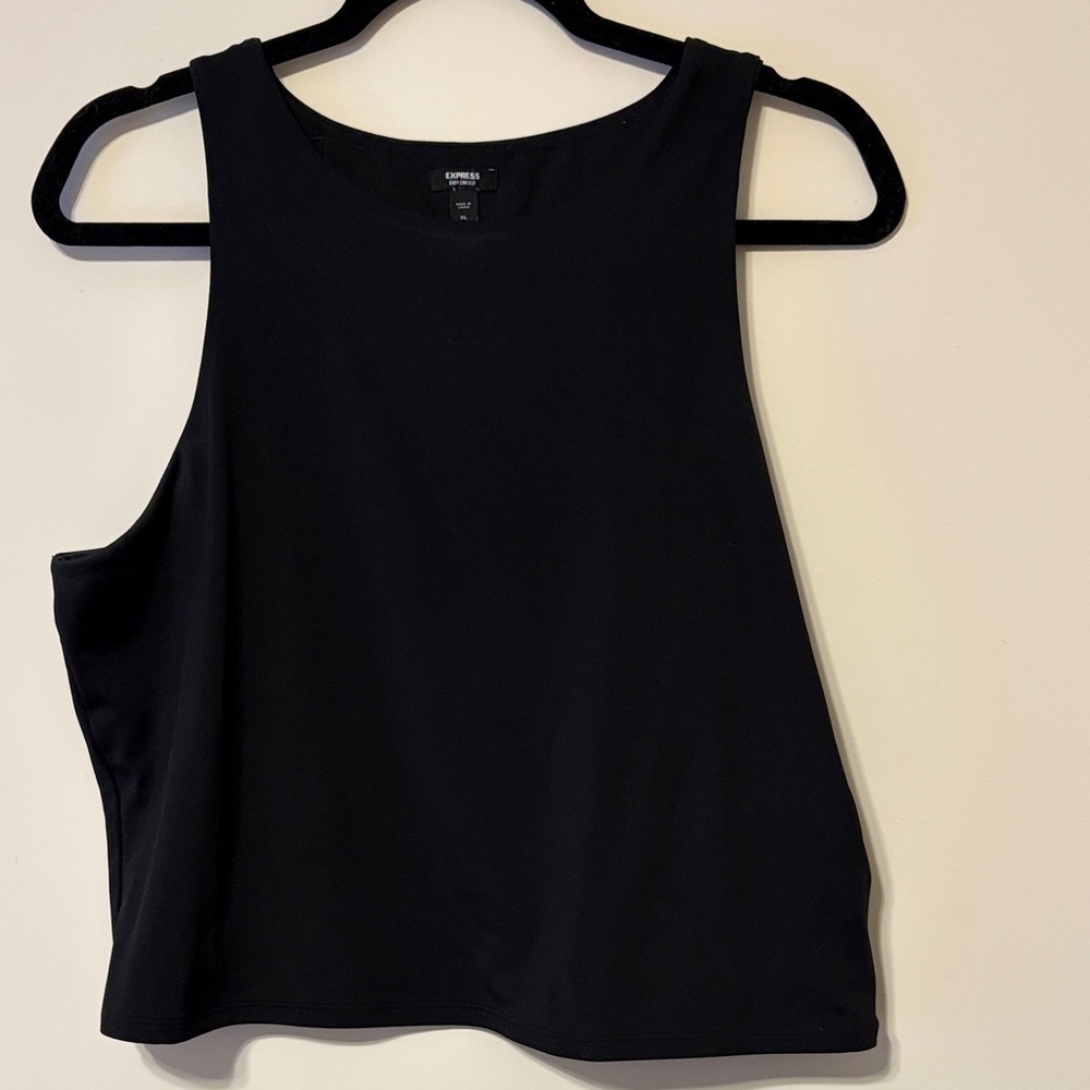 Express Black Bodycon Sleeveless Top